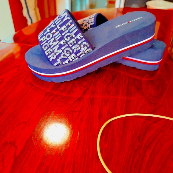 Dark Blue Sandals Tommy For Women - Picture 4 of 4